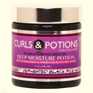 🛍️ CURLS & POTIONS - PLUM & PUMPKIN SEED OIL Deep Moisture Potion 8OZ💥